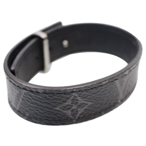 louis vuitton lv slim bracelet monogram eclipse black